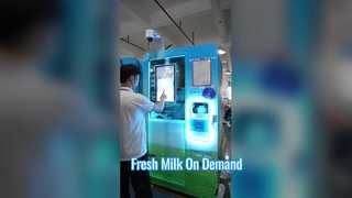 Máquina expendedora de leche fresca Haloo | Diseño de gran capacidad de la taza del sistema 175 del almacenamiento de leche 120L automático