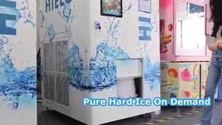 Máquina expendedora de hielo Haloo con filtro de tres niveles * 3  hielo en bloque duro  sellado y embolsado automático