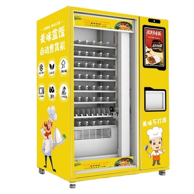 Máquina expendedora al por menor automática de la comida con el refrigerador y la microonda dual