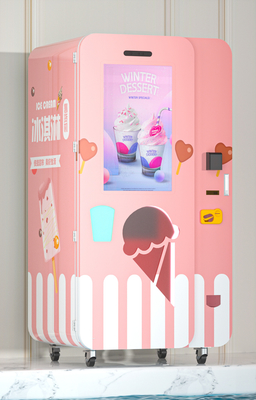 helado automático de dispensación rápido de la máquina expendedora suave del helado 15s que hace la máquina