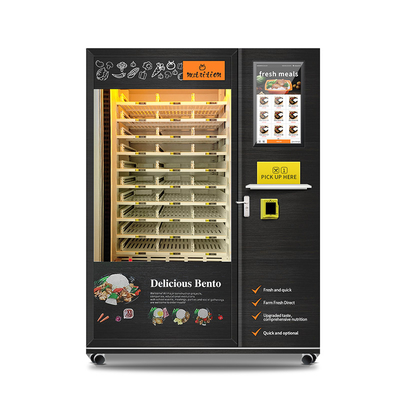máquina expendedora caliente completamente automática de la comida del autoservicio 24h con el calentamiento por microondas