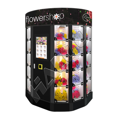Horas del ODM del OEM 24 florecen la máquina expendedora de enfriamiento del armario de la máquina expendedora para las flores