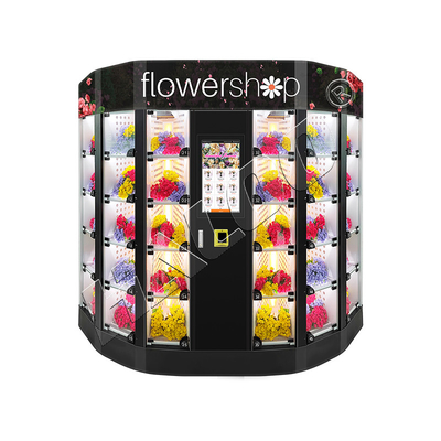 Horas del ODM del OEM 24 florecen la máquina expendedora de enfriamiento del armario de la máquina expendedora para las flores