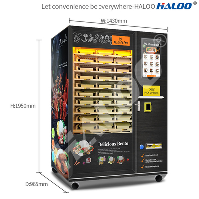 máquina expendedora caliente completamente automática de la comida del autoservicio 24h con el calentamiento por microondas
