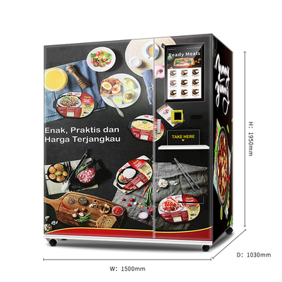 máquina expendedora de comida congelada 4000W, todo el equipo de acero del vendedor de alimentos SDK del cuerpo