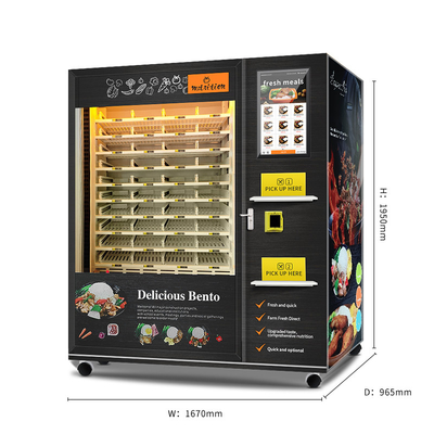 Microonda caliente de la máquina expendedora de la comida de la máquina expendedora caliente completamente automática de la comida