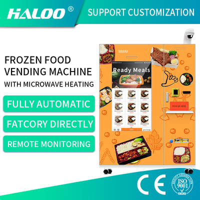 Máquina expendedora completamente automática de la comida congelada de la pantalla táctil de la máquina expendedora grande de la comida congelada con la calefacción rápida 45S