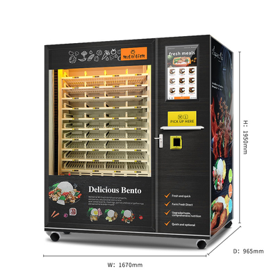 Máquina expendedora automática de la comida de la capacidad grande de 120 cajas con la función del enfriamiento y de calefacción