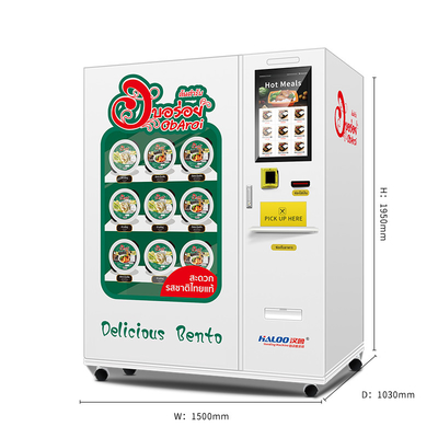 Menos la máquina expendedora congelada de la comida de Bento Breakfast Lunch Box Dumplings de 20 del grado comidas de la preparación cent3igrada con la función de calefacción rápida