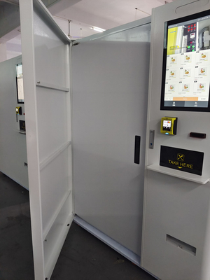 Máquina expendedora caliente de la comida congelada de la venta con el lector de la tarjeta de crédito y lengua tailandesa para el envío a Tailandia