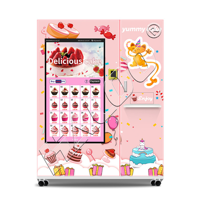 Fabricante de máquinas expendedoras Haloo 21.5 pulgadas de publicidad Smart Touch Screen máquina expendedora de pasteles