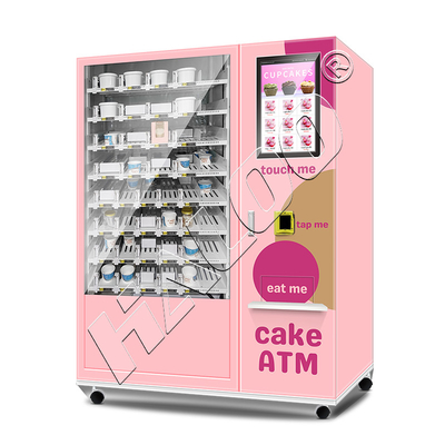 Fabricante de máquinas expendedoras Haloo 21.5 pulgadas de publicidad Smart Touch Screen máquina expendedora de pasteles