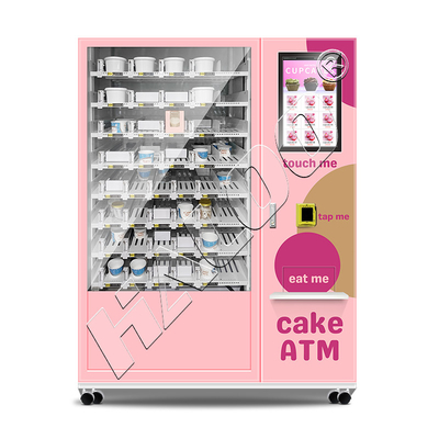Fabricante de máquinas expendedoras Haloo 21.5 pulgadas de publicidad Smart Touch Screen máquina expendedora de pasteles