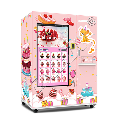 Fabricante de máquinas expendedoras Haloo 21.5 pulgadas de publicidad Smart Touch Screen máquina expendedora de pasteles