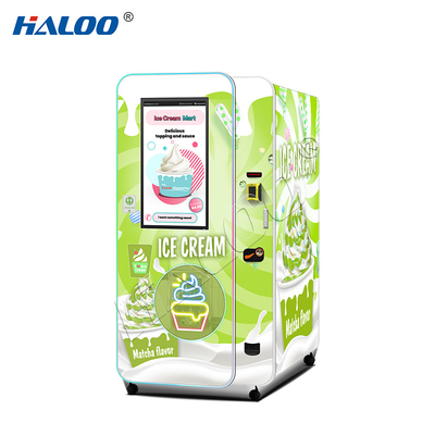 Fabricante de máquinas expendedoras Haloo 32 pulgadas de publicidad Smart Touch Screen Máquina expendedora de helados