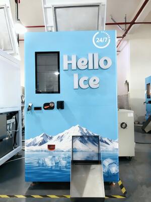 Haloo Vending Machine proveedor de pantalla 24 horas máquina de venta de hielo para el embalaje automático de hielo cajero automático máquina de venta de hielo