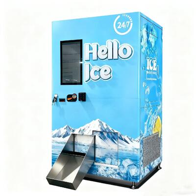 Haloo Vending Machine proveedor de pantalla 24 horas máquina de venta de hielo para el embalaje automático de hielo cajero automático máquina de venta de hielo