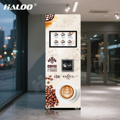 Máquina de café automática comercial de cápsulas con pantalla táctil de alta definición de 21.5 pulgadas y bebidas calientes