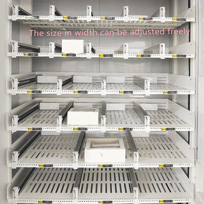 Máquina expendedora de pasteles con pantalla táctil de 21,5 pulgadas de gran capacidad con marco de espuma de placa de acero de color y sistema de envío XY