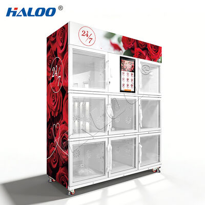 Haloo vending machine large capacity flower vending machine with cooling system that can operate 24 hours a day