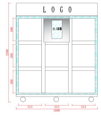 Haloo 24-hour flower vending machine with galvanized sheet material and SDK function, suitable for outdoor and indoor