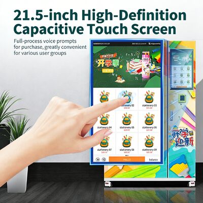 Máquina expendedora de libros Haloo con cerradura electrónica inteligente y puerta de gabinete transparente gruesa a prueba de explosión