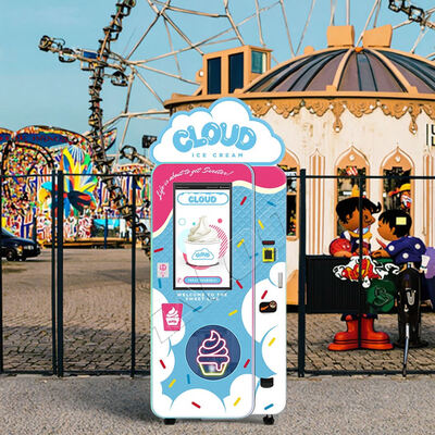 Máquinas expendedoras de helados Haloo con caja de luz superior y reductor de engranajes de gusano, compresor Embraco 1.5P importado de Brasil