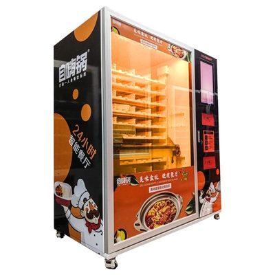 Máquina expendedora preparada de la comida fresca con la calefacción automática