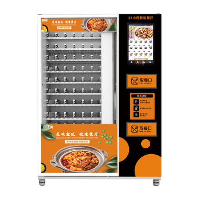Máquina expendedora preparada de la comida fresca con la calefacción automática