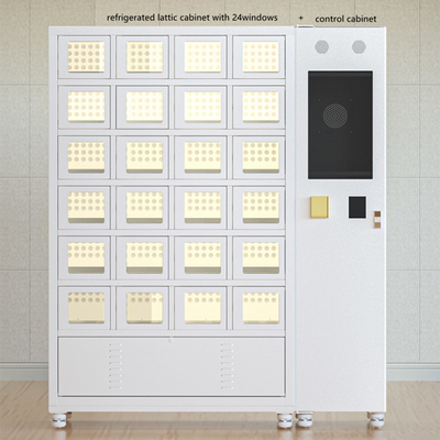 La máquina expendedora floral de la planta refrigeró la venta del armario