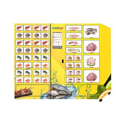 Armarios refrigerados de la máquina expendedora de la comida fresca de las tortas de cumpleaños de los mariscos de la máquina expendedora del armario