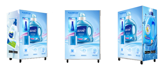 Máquina expendedora líquida del dispensador del detergente para ropa del diseño del ODM con la pantalla táctil