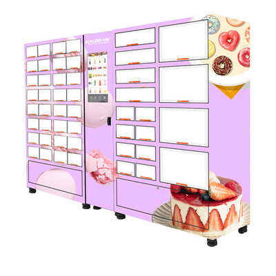 Máquina expendedora refrigerada mariscos modificada para requisitos particulares del gabinete de la flor de la carne de la torta del tamaño del armario