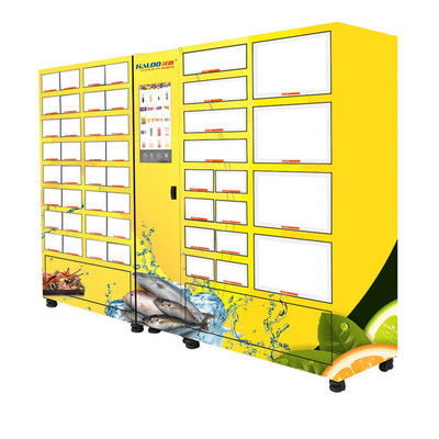 Máquina expendedora refrigerada mariscos modificada para requisitos particulares del gabinete de la flor de la carne de la torta del tamaño del armario