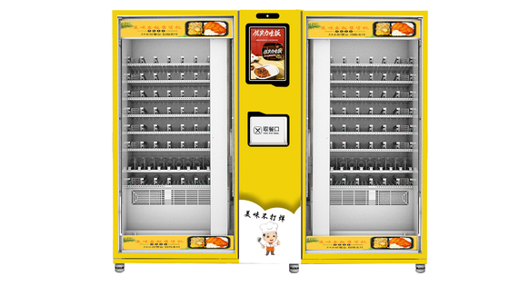 Máquina expendedora sana de la comida de la máquina expendedora lista de las comidas del campus de la universidad