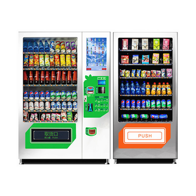 Bebidas grandes de la capacidad y máquina expendedora combinada de los bocados con las máquinas expendedoras dobles de la combinación del gabinete