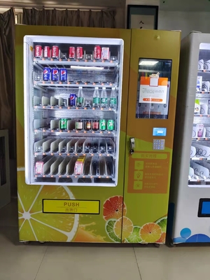Bebidas de enfriamiento y máquina expendedora elegante de los bocados, máquina expendedora de la banda transportadora 