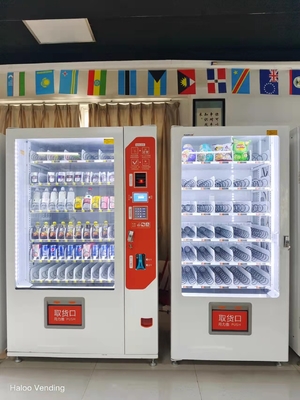 Bebidas grandes de la capacidad y máquina expendedora combinada de los bocados con las máquinas expendedoras dobles de la combinación del gabinete