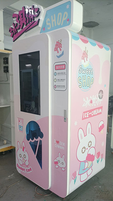 Máquina expendedora de la crema de Logo Free Customization Liquid Ice con la pantalla táctil y el lector de tarjetas grandes