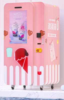 helado automático de dispensación rápido de la máquina expendedora suave del helado 15s que hace la máquina